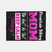 Mountainbike-Mama Lustiges Muttertagsgeschenk Fleecedecke (Vorderseite (Horizontal))