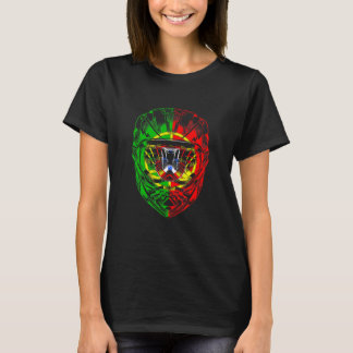Mountainbike Motorrad Helm Portugal Flagge T-Shirt