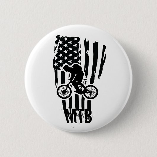 Mountainbike-Mountainbike-Fahrer Button (Vorderseite)