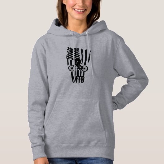 Mountainbike-Mountainbike-Fahrer Hoodie (Vorderseite)
