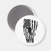 Mountainbike-Mountainbike-Fahrer Magnet (Vorderseite/Rückseite)