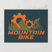 Mountainbike Mountainbike Feiertagspostkarte (Vorderseite)