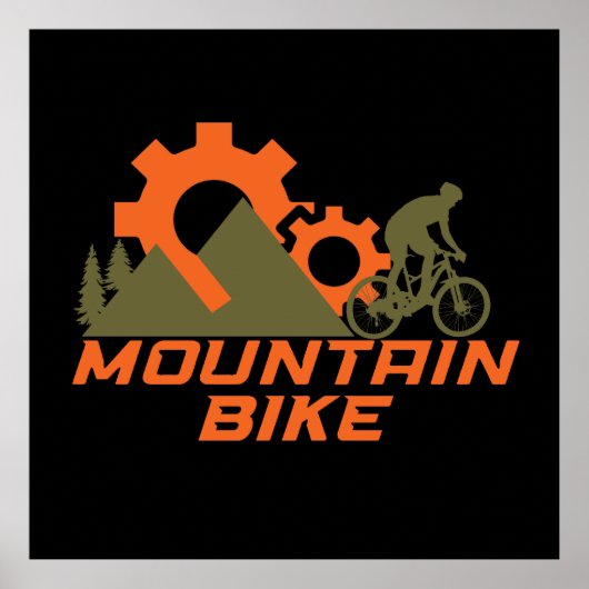 Mountainbike Mountainbike Poster (Vorne)