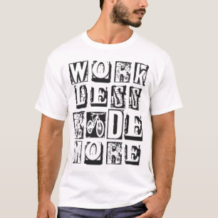 Mountainbike Mtb Arbeit weniger Fahrt Vintager T-Shirt