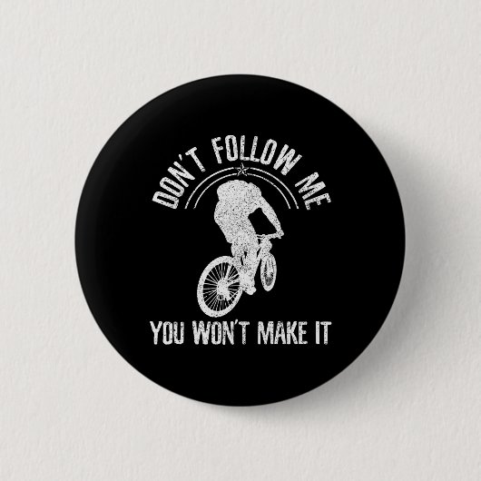 Mountainbike - Mtb Downhill Lustiger Mountainbiker Button (Vorderseite)