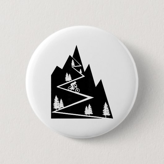 Mountainbike - Mtb Downhill-Mountainbiker-Geschenk Button (Vorderseite)