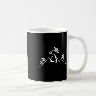 Mountainbike MTB Downhill Trail fahren Kaffeetasse