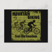 Mountainbike MTB Feiertagspostkarte (Vorderseite)