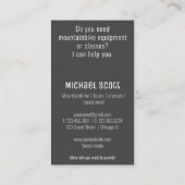 Mountainbike MTB Firmenkarte Visitenkarte (Rückseite)