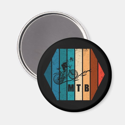 Mountainbike MTB Magnet (Vorderseite/Rückseite)