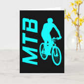 Mountainbike MTB Mountainbike Biker Geschenk Karte (Gelbe Blume)