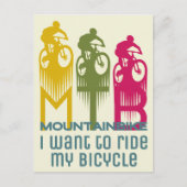 Mountainbike MTB Mountainbike Postkarte (Vorderseite)