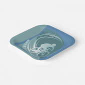 Mountainbike mtb Mountainbiker Event Party Pappteller (Gewinkelt)