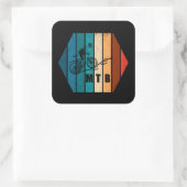 Mountainbike MTB Quadratischer Aufkleber (Tasche)