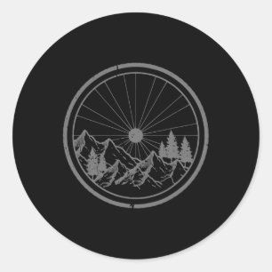 Mountainbike Mtb-Radsport Downhill-Fahren Biker Fa Runder Aufkleber