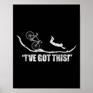 Mountainbike Mtb-Radsport Stunt Lustig Ich schaff Poster