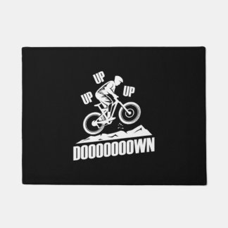 Mountainbike nach oben fußmatte