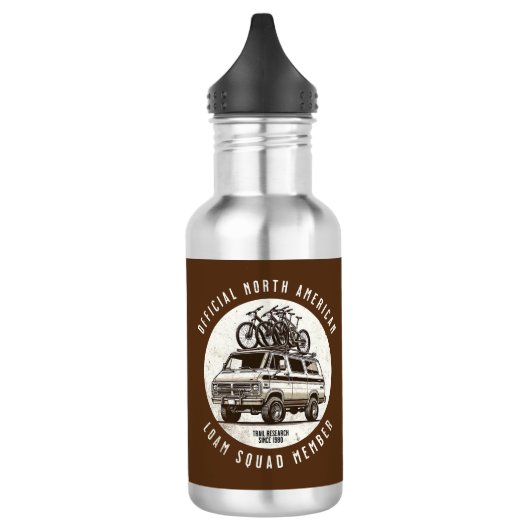 Mountainbike "Offiziell Loam Squad Member" Edelstahlflasche (Links)