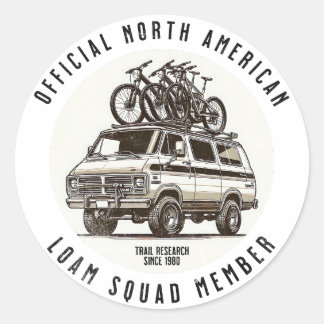 Mountainbike "Offiziell Loam Squad Member" Runder Aufkleber