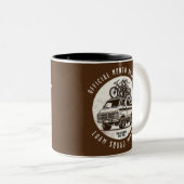 Mountainbike "Offiziell Loam Squad Member" Zweifarbige Tasse (VorderseiteRechts)