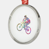 Mountainbike Ornament Aus Metall (Links)