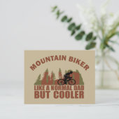 Mountainbike Papa Vintag Feiertagspostkarte (Stehend Vorderseite)