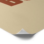 Mountainbike Papa Vintag Poster (Ecke)