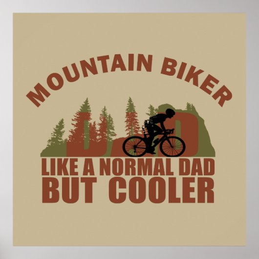 Mountainbike Papa Vintag Poster (Vorne)