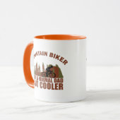 Mountainbike Papa Vintag Tasse (Vorderseite Links)