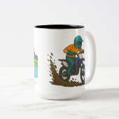 Mountainbike-Pfad Zweifarbige Tasse (VorderseiteRechts)