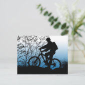 Mountainbike Postkarte (Stehend Vorderseite)