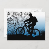 Mountainbike Postkarte (Vorne/Hinten)