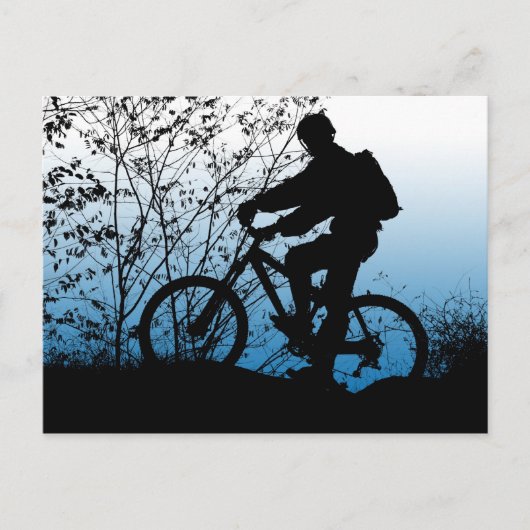 Mountainbike Postkarte (Vorderseite)
