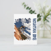 Mountainbike Postkarte (Stehend Vorderseite)
