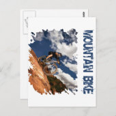 Mountainbike Postkarte (Vorne/Hinten)