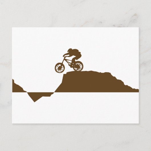 Mountainbike Postkarte (Vorderseite)