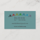 Mountainbike-Rad Visitenkarte (Rückseite)