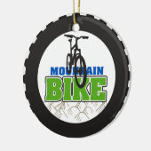 Mountainbike-Radfahren Keramikornament (Links)