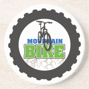 Mountainbike-Radfahren Sandstein Untersetzer