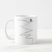 Mountainbike-radfahrenradfahrer-Schale Kaffeetasse (Links)