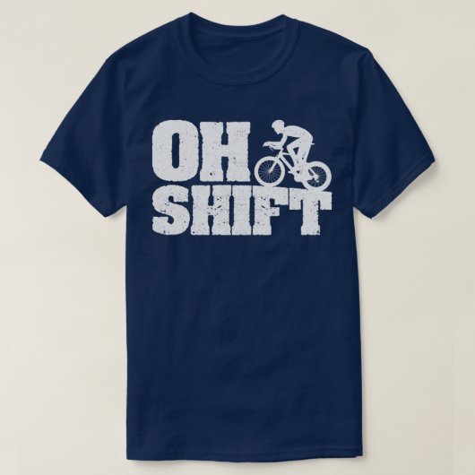 Mountainbike-Radfahrer-Radfahrer T-Shirt (Design vorne)