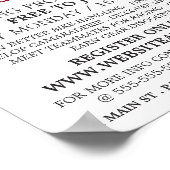 Mountainbike, Radsport Club Werbung Poster (Ecke)