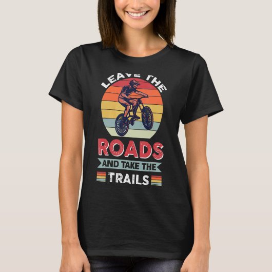 Mountainbike-Radwege MTB 1 T-Shirt (Vorderseite)