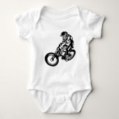 Mountainbike-Reiter Baby Strampler (Vorderseite)