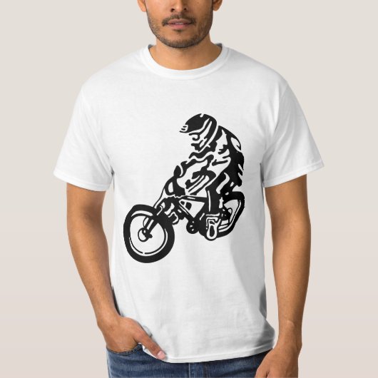 Mountainbike-Reiter T-Shirt (Vorderseite)