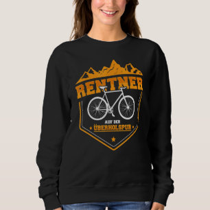 Mountainbike-Rentner auf der Schnellstrasse Sweatshirt