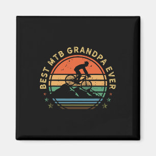 Mountainbike Retro Biking Vintage - Mtb Biker Opa Magnet