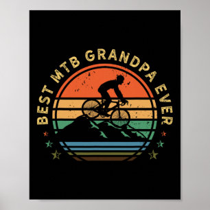 Mountainbike Retro Radfahren Vintage - Mtb Biker O Poster