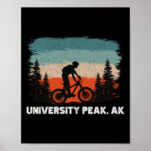 Mountainbike Retro Sonnenuntergang Vintage Univers Poster