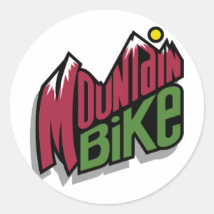 Mountainbike Runder Aufkleber